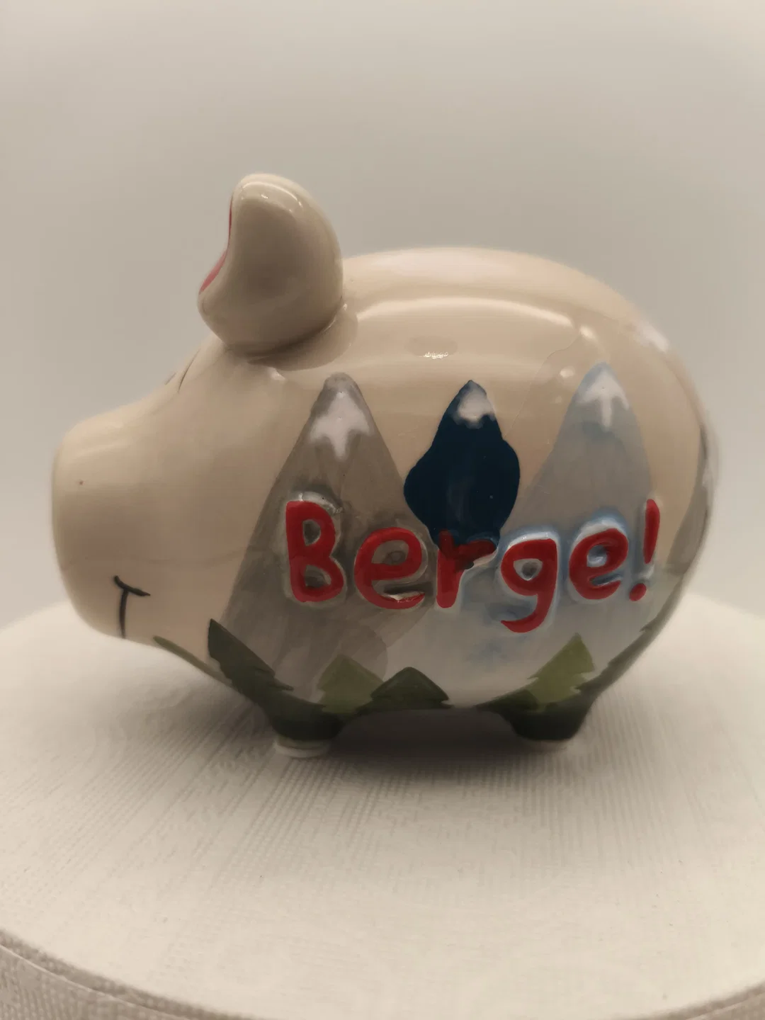 kleines Sparschwein "Berge" – Bild 1