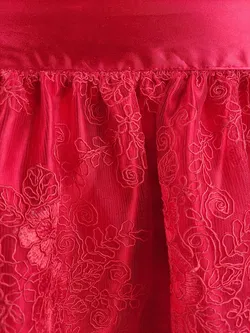 Engel Dirndl Damendirndl rot/weiß - M/38 - Bild 3
