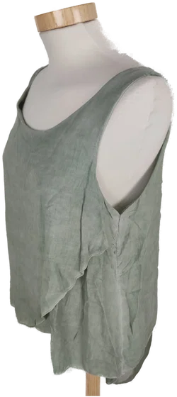 Top mit Rundhalsausschnitt, grün, Größe 36 (geschätzt) - Bild 2