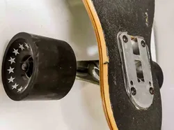 Vintage Longboard mit Sternen-Design – 96 cm Skateboard - Bild 3