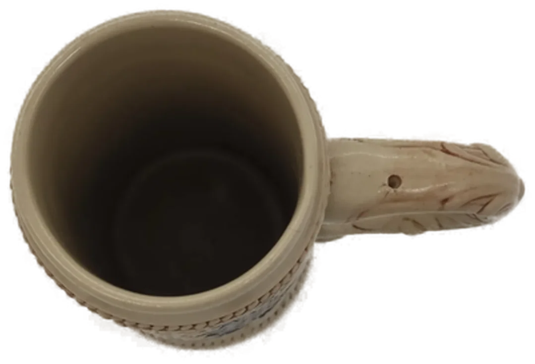 Gerz Bierkrug mit Trachtenmotiv in beige, Höhe 18cm – Bild 5