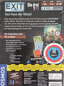 EXIT Das Spiel - Das Haus der Rätsel - Die Drei ??? - Gesellschaftsspiel -KOSMOS  – Vorschau 2