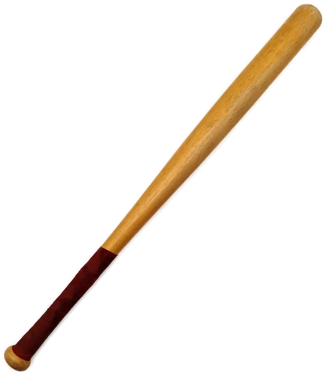 Baseball Schläger aus Holz - mit rotem Griff / robust! - Bild 3