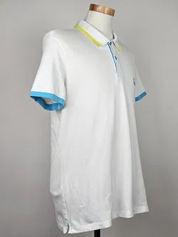 UNITED COLORS OF BENETTON Herren Poloshirt, weiß - Gr. L  - Bild 2