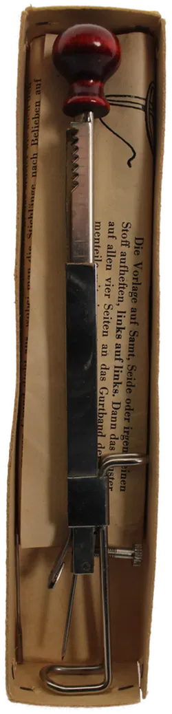 Vintage Relief Handstrickapparat mit Originalverpackung & Gebrauchsanweisung - Bild 2