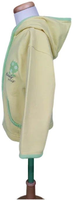 Kinder Kapuzensweatjacke gelb - 92 - Bild 3