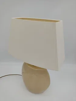 Tischlampe mit Keramikfuß, cremeweiß - Bild 13