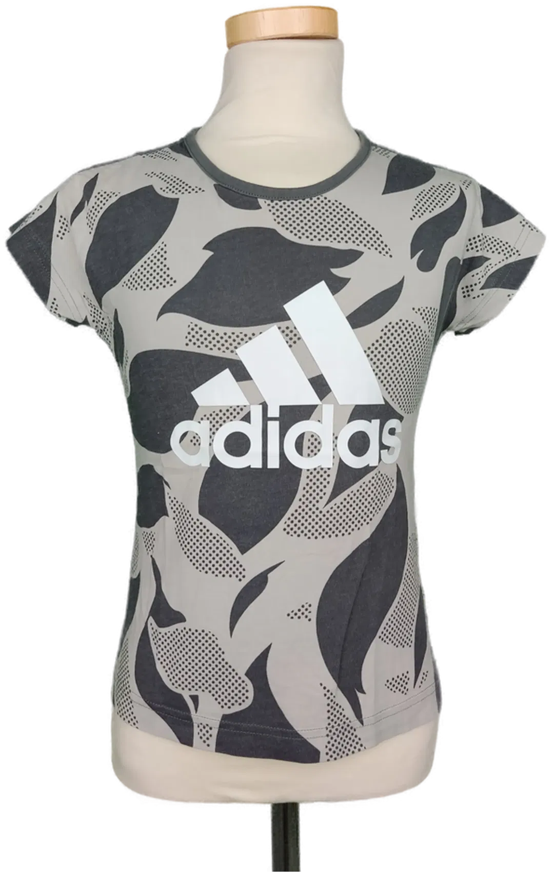 adidas Mädchen T-Shirt grau - 140 - Bild 1