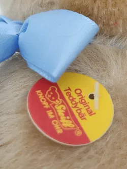 Kleiner Steiff Teddybär mit Schleife  - Bild 3