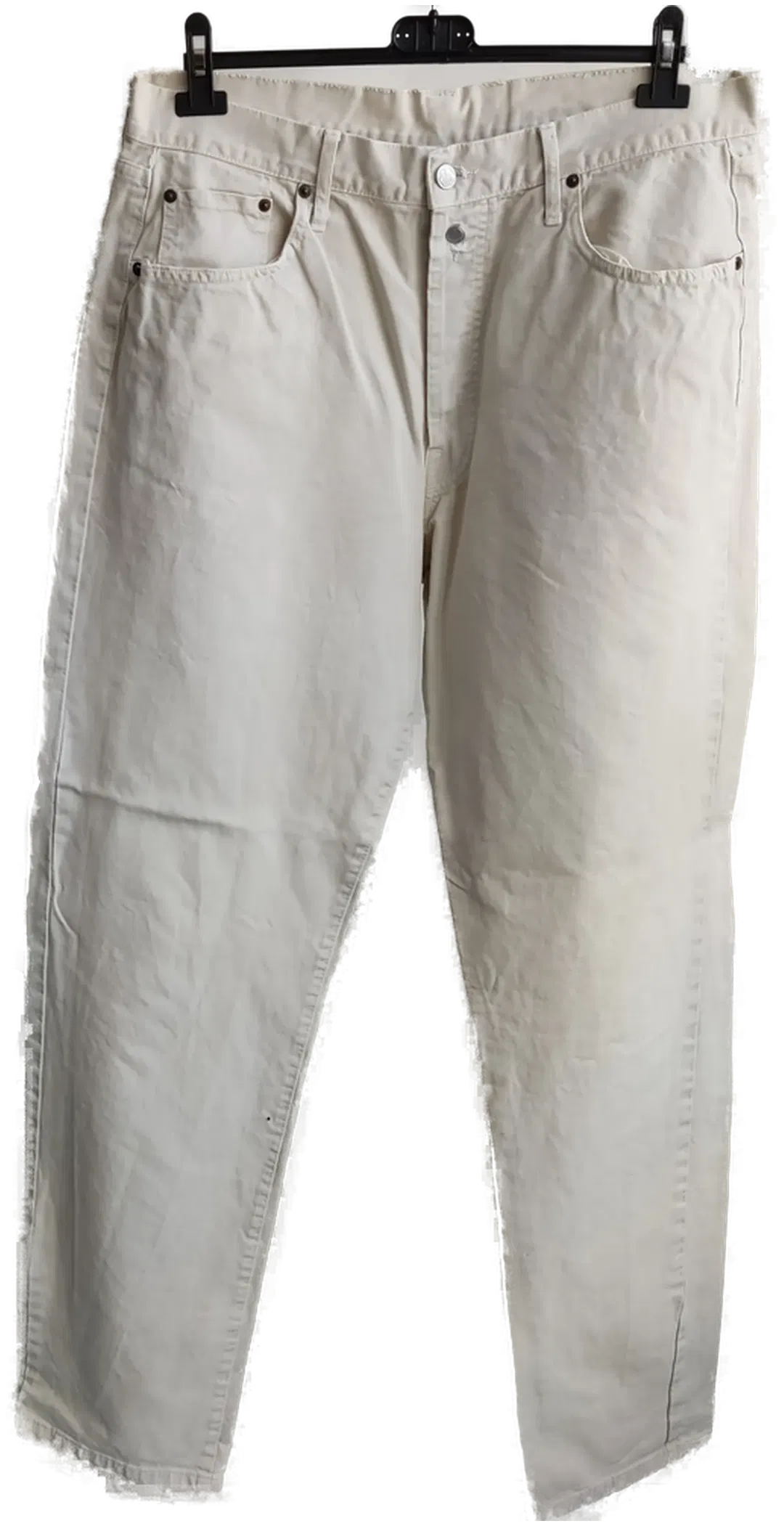 REPLAY Herrenjeans Regular 901 weiß mit Knopfleiste - Gr. W38 - Bild 4