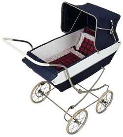 Vintage Puppenwagen aus Holz/Metall - Bild 2