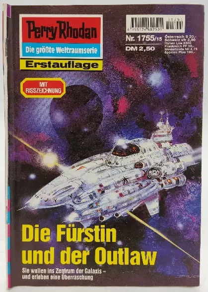 Romanheft Perry Rhodan Die Fürstin und der Outlaw Erstauflage Nr.1755 - Bild 2