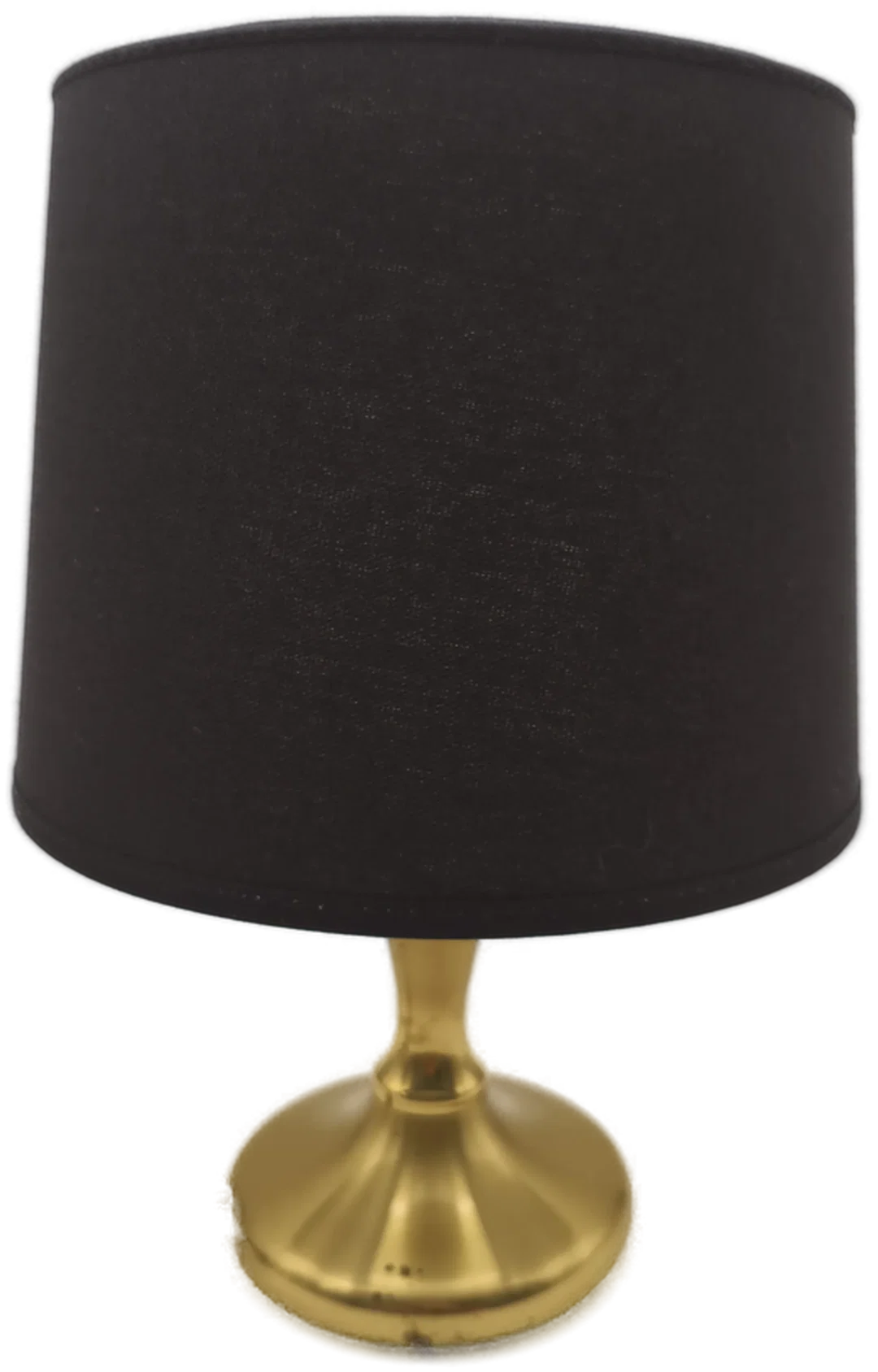 Tischlampe mit Messingfuß, Lampenschirm neu - Bild 4