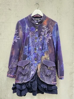 ETOILE DU MONDE Damen Jacke, blau - Gr. S – Vorschau 1