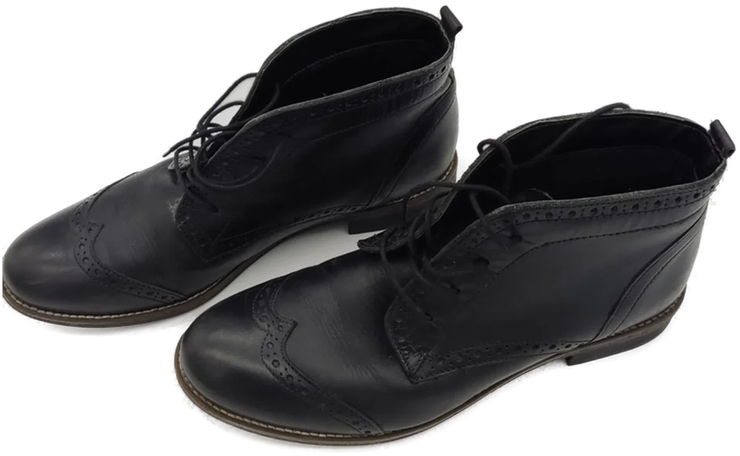 Schuhe "Venturini", halbhoch, schwarz, Größe 40 – Bild 2