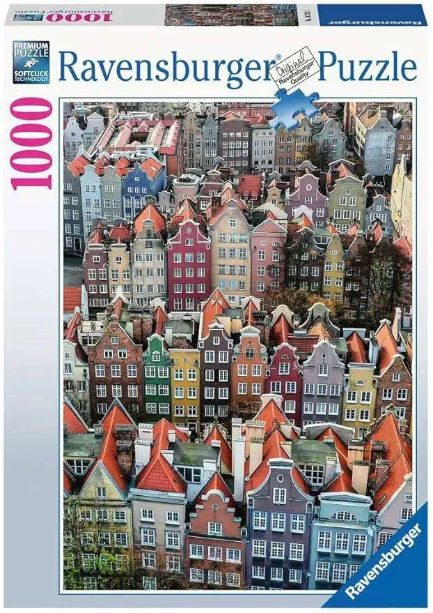 Ravensburger Puzzle 1000 Teile | Danzig Polen | Altstadt Häuser | Premium - Bild 4