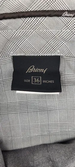 Brioni Herren Hose grau Gr. 36 - Bild 6
