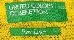 United Colors of Benetton Kindertop gelb/weiß Gr. S/CH - Bild 3