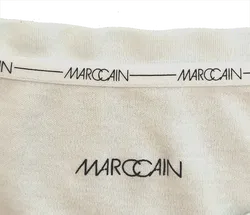 Marc Cain Damen T-Shirt weiß gemustert mit Pailletten Gr. XL - Bild 3