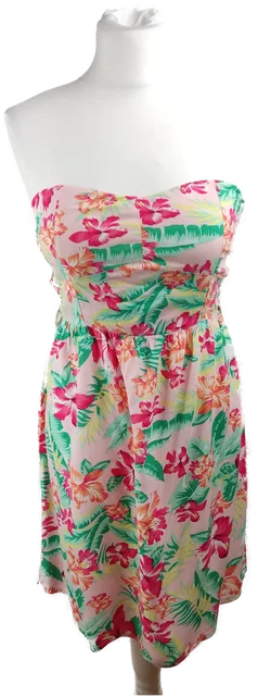 Geblümtes Minikleid Blind Date in Rosa, Gr. 34 | Frühlingszauber