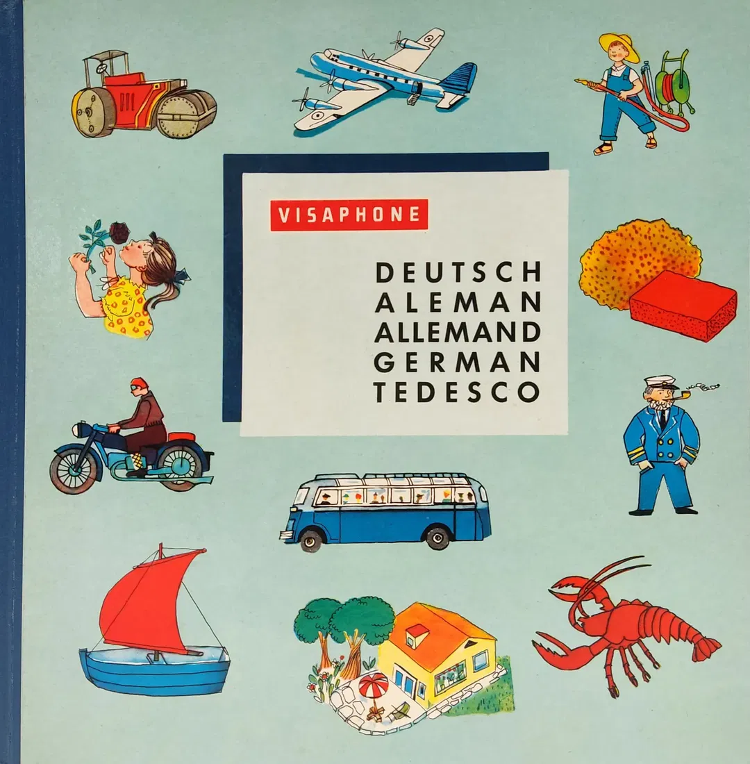 Deutsch, Aleman, Allemand, German, Tedesco- VISAPHONE - Vintage 1970 - Bild 2
