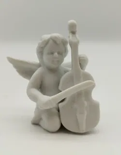 Rosenthal Engel mit Bassgeige Statue 6,5cm - Bild 1