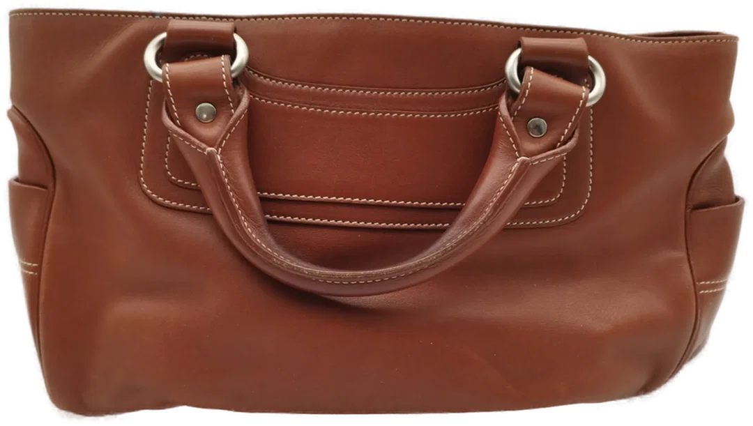 Braune Celine Tasche - mehrere Innentaschen / leder-ähnliches Material - Bild 1