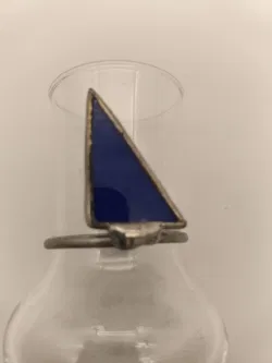 Kelchförmige Schnaps/Likörgläser Kunsthandwerk Blau - Bild 3