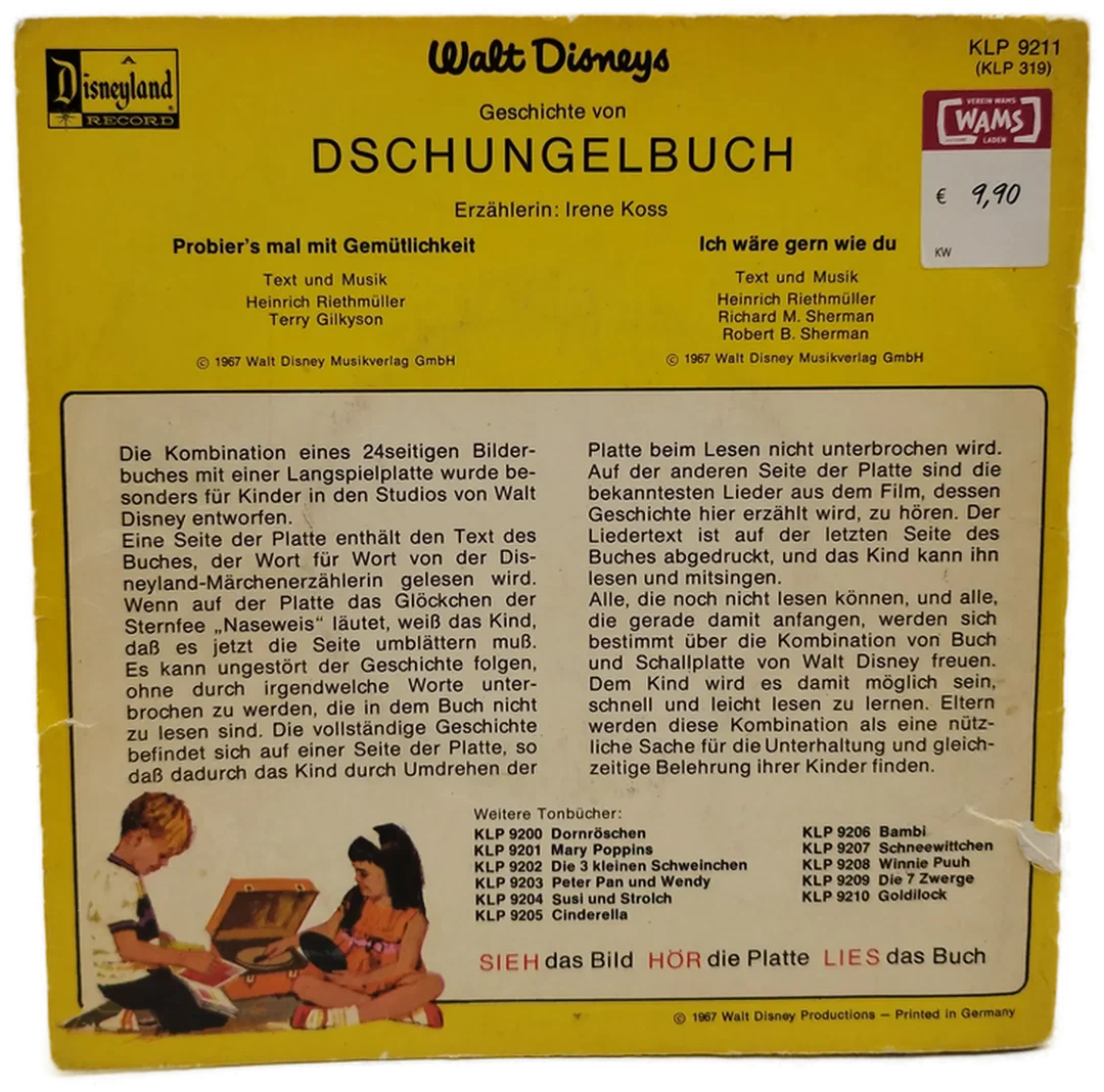 Dschungelbuch 1967 - Kleine Langspielplatte / 24 Seiten – Bild 2