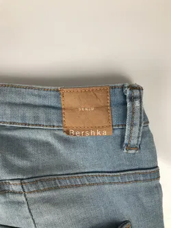 Bershka Denim Low Rise Push Up Damen Used Look Jeans Gr. 40, W28/L27 - Bild 8