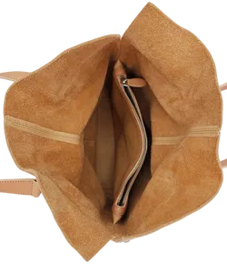 Max V. Koenig Damen Handtasche mit Fransen, creme - Höhe ca. 37 cm  - Bild 4