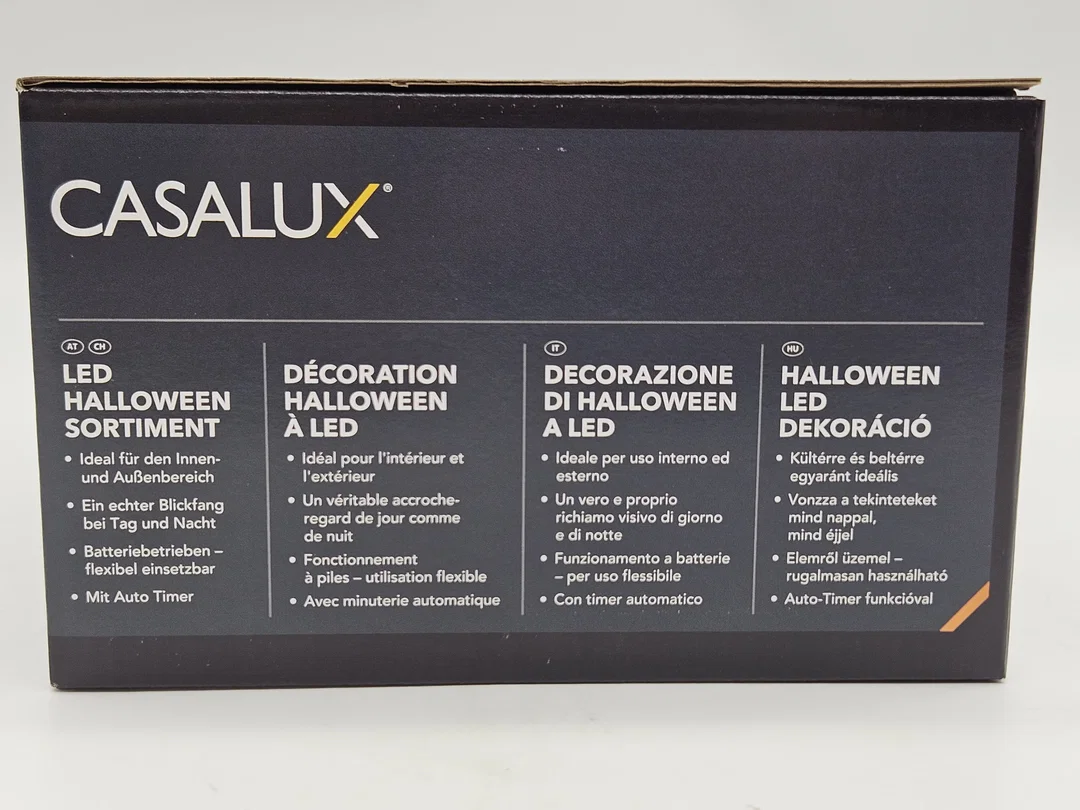 LED-Deko für Halloween "Totenkopf" (4er-Set) – Bild 6