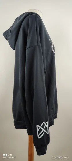 RAP Kapuzenpullover Damen Schwarz Strasssteine | Casual-Chic - Bild 2