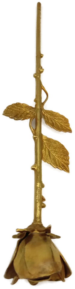 Deko-Rose 95% Zinn Goldfarben | Retro-Charme - Bild 12