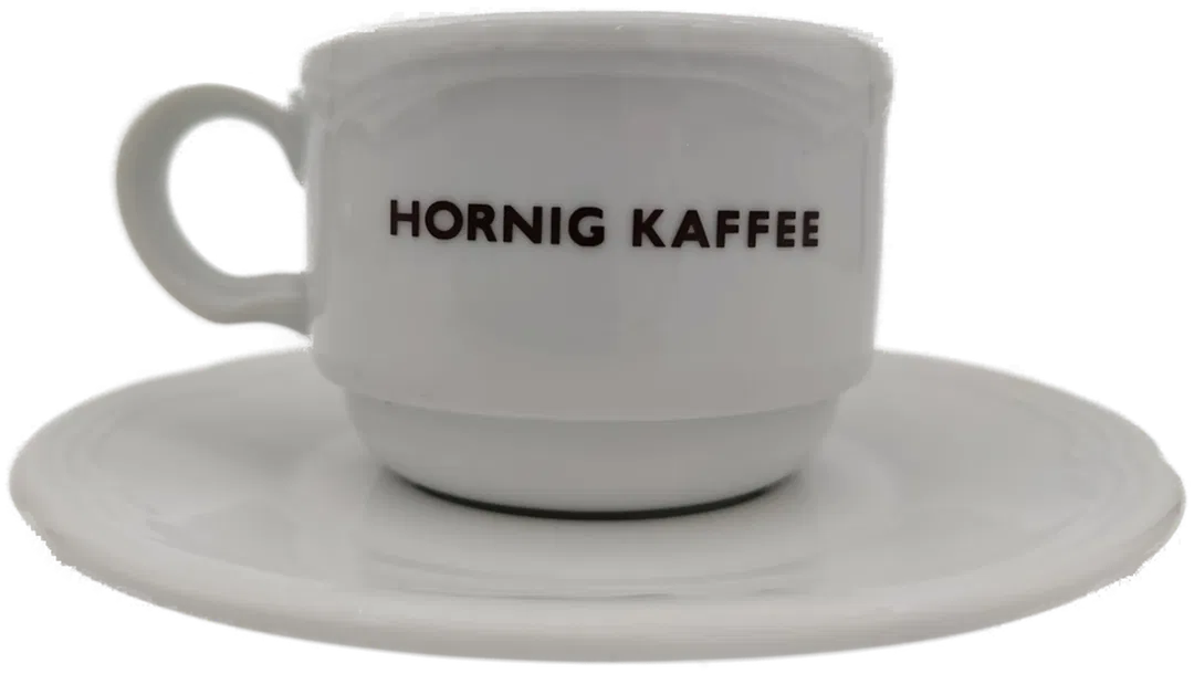 Lilien Porzellan Caroline weiß (Hornig Kaffee) Tasse mit Untertasse - Bild 4