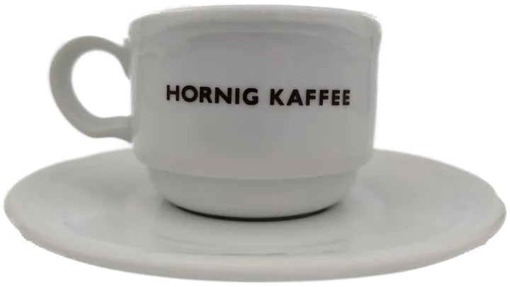 Lilien Porzellan Caroline weiß (Hornig Kaffee) Tasse mit Untertasse - Bild 4