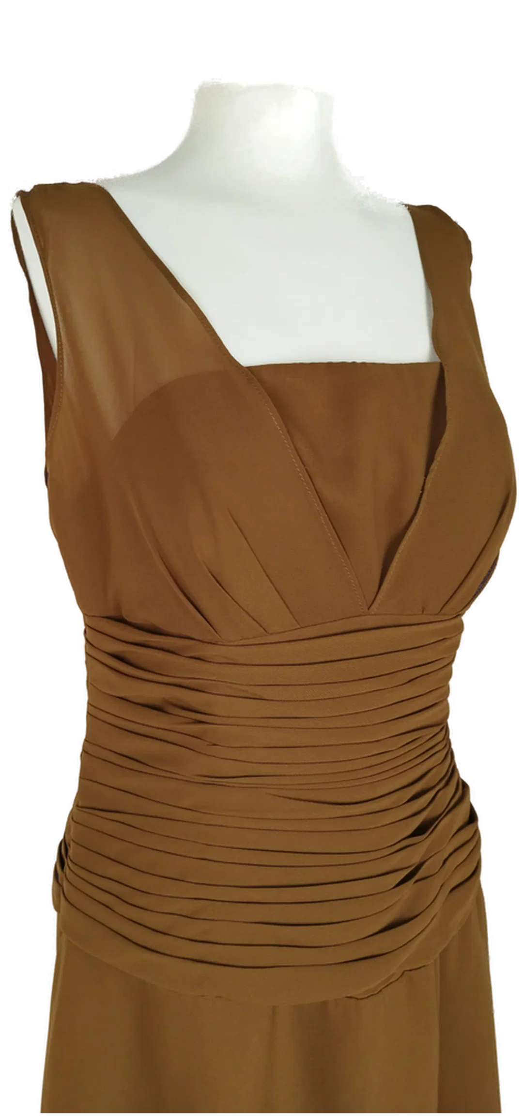 Elegantes Kleid - wattiertes Bustier integriert, schmeichelnde Raffung – Bild 2