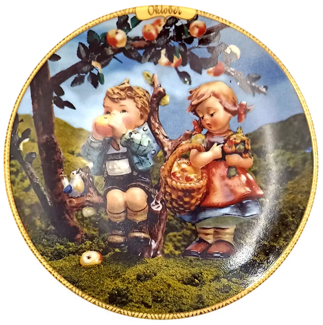 Sammelteller „Kindheitsfreuden der Jahreszeiten“ von M.I. Hummel - Oktober (Teller A 181) – Bild 1