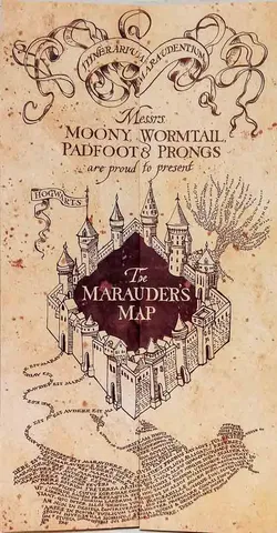 Harry Potter Karte des Rumtreibers – Legendäre Hogwarts-Replik „Marauder’s Map“ - Bild 2