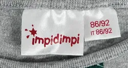 impidimpi Baby Weihnachtsoverall grau gemustert Gr. 86/92 - Bild 3