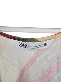 ZARA Damen Midi-Kleid, mehrfarbig - Gr. L / 40 - Bild 3