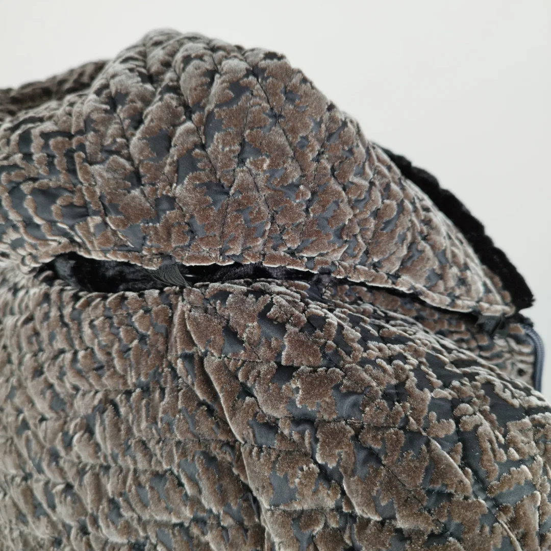 Mantel - Polyester - Samt Crinkleoptik mit Kapuze, Gr. ca. XL   – Bild 5