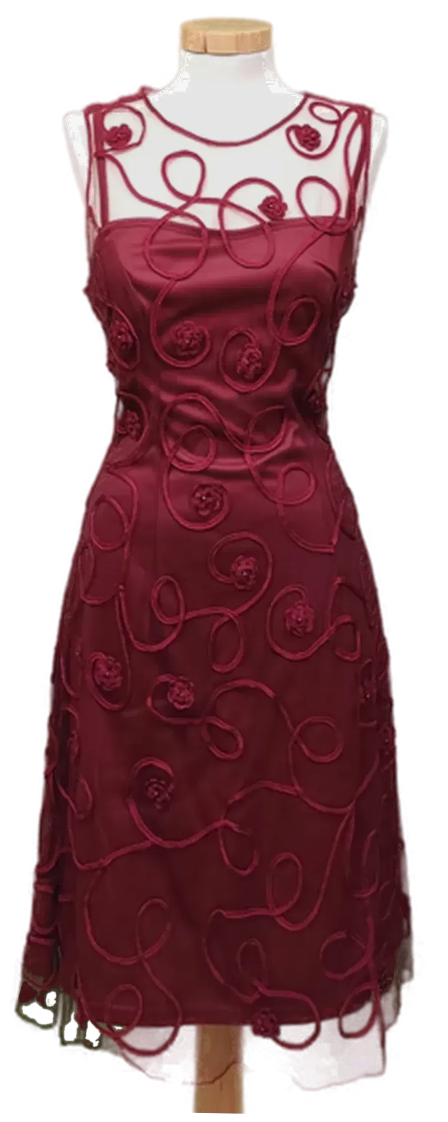 Niente Damen Maxikleid rot Gr. 38 - Bild 1