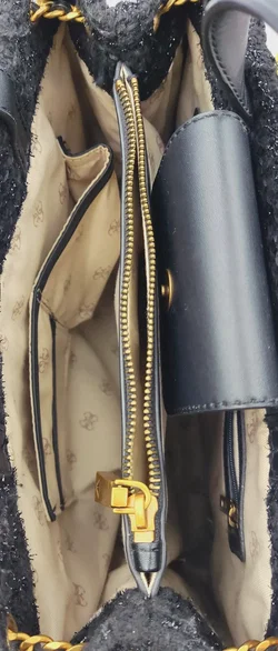 Guess Damen Bouclétasche schwarz – Vorschau 6