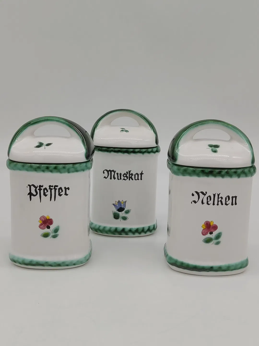 Gmundner Keramik - Streublumen Gewürzdosen, 6 Stück - Bild 1