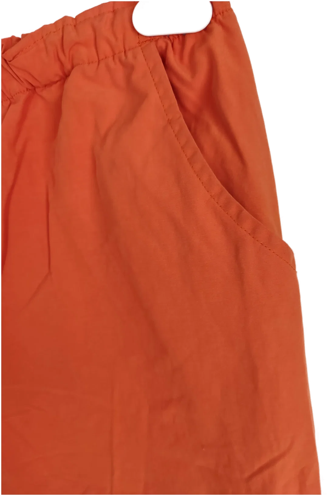 Hose "encadee", dreiviertellang mit Gummizugbund, orange mit Taschen, Größe 48 – Bild 4