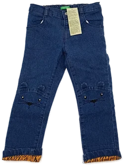 United Colors of Benetton Kinderjeans blau Gr. 104 - Bild 1
