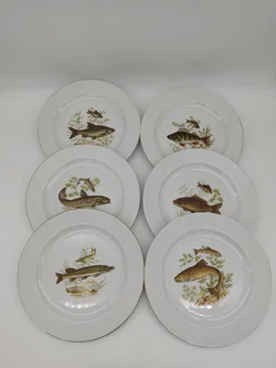 Vintage Fischteller - 6 Stück - Bild 12