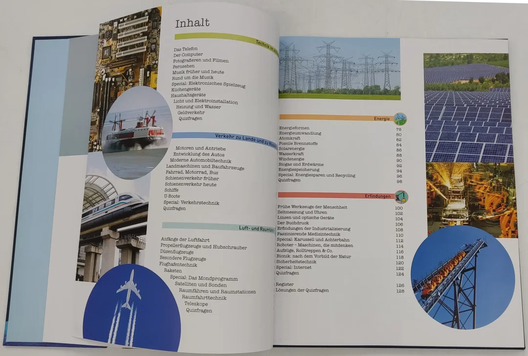 Buch Technik "Kommunikation, Verkehr, Raumfahrt, Energie" mit Test – Bild 3