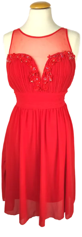 Cocktailkleid Damen Sonstige Polyester Gr. 38 | Abendlicher Charme - Bild 4